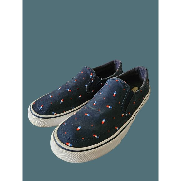 Sperry x Popsicle Striper TG Firecracker Ice Cream Slip On Shoes Mens 9 - Picture 7 of 10